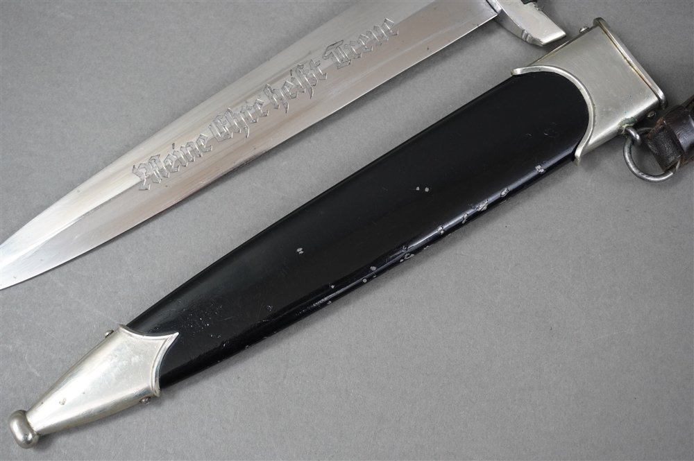 Original Early Third Reich SS Dagger With Full Ground Röhm Inscription by Böker — image 8