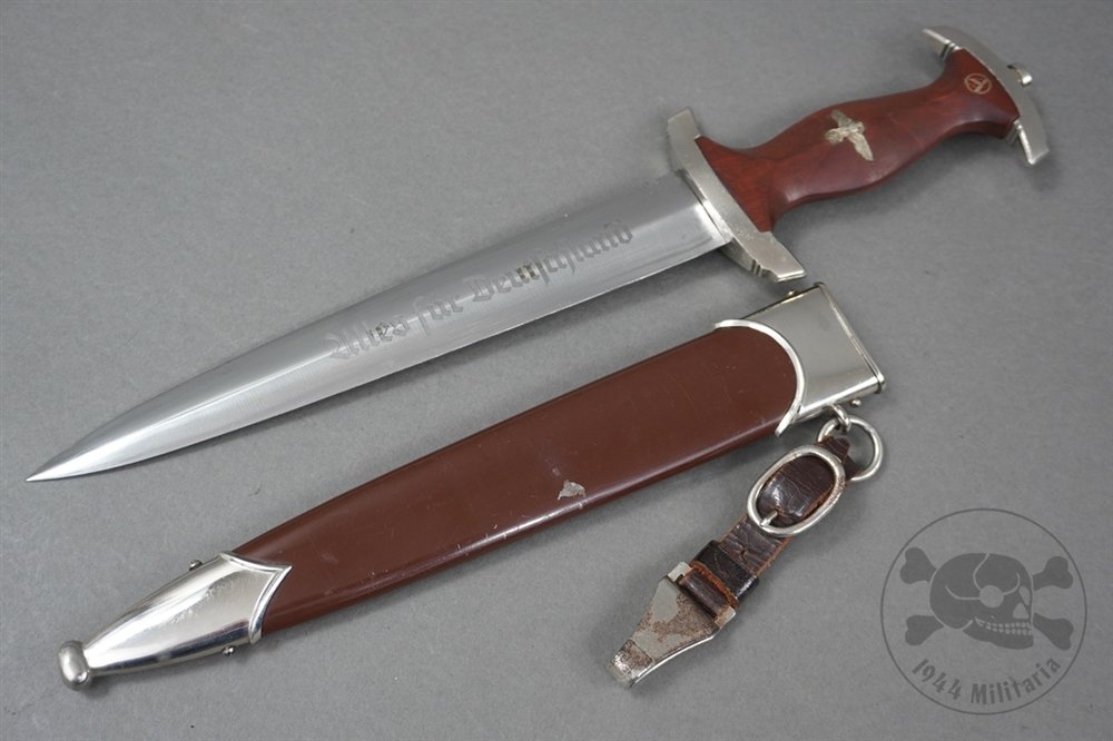 Original Third Reich SA Dagger RZM M7/12 By Waffenfabrik Max Weyersberg With Hanger — image 2