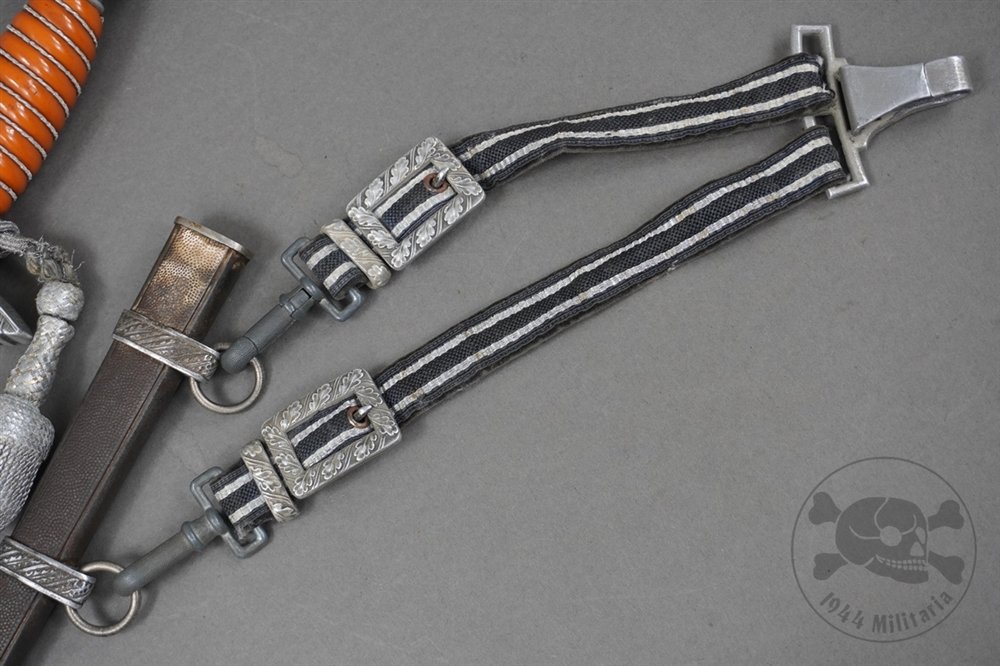 Original German WWII 2nd Model Luftwaffe Dagger By F.W. Höller With Hanger And Portepee — image 17