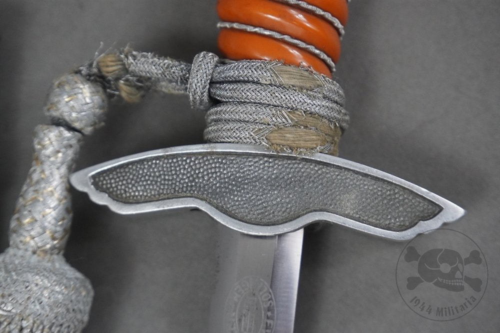 Original German WWII 2nd Model Luftwaffe Dagger By F.W. Höller With Hanger And Portepee — image 25