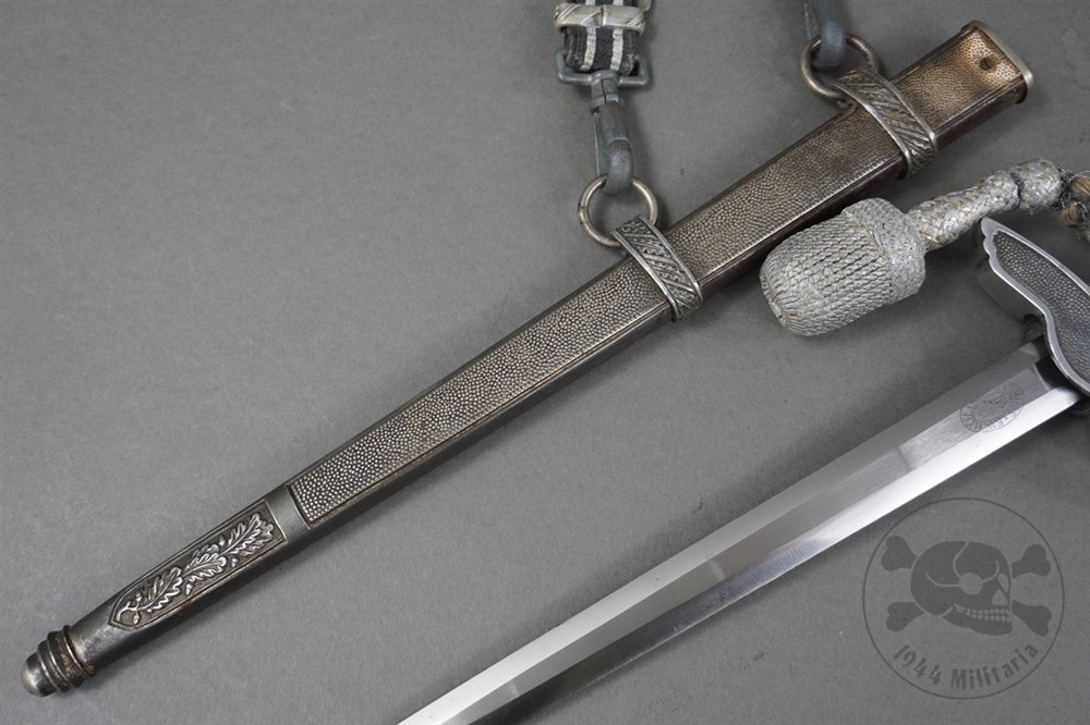Original German WWII 2nd Model Luftwaffe Dagger By F.W. Höller With Hanger And Portepee — image 28