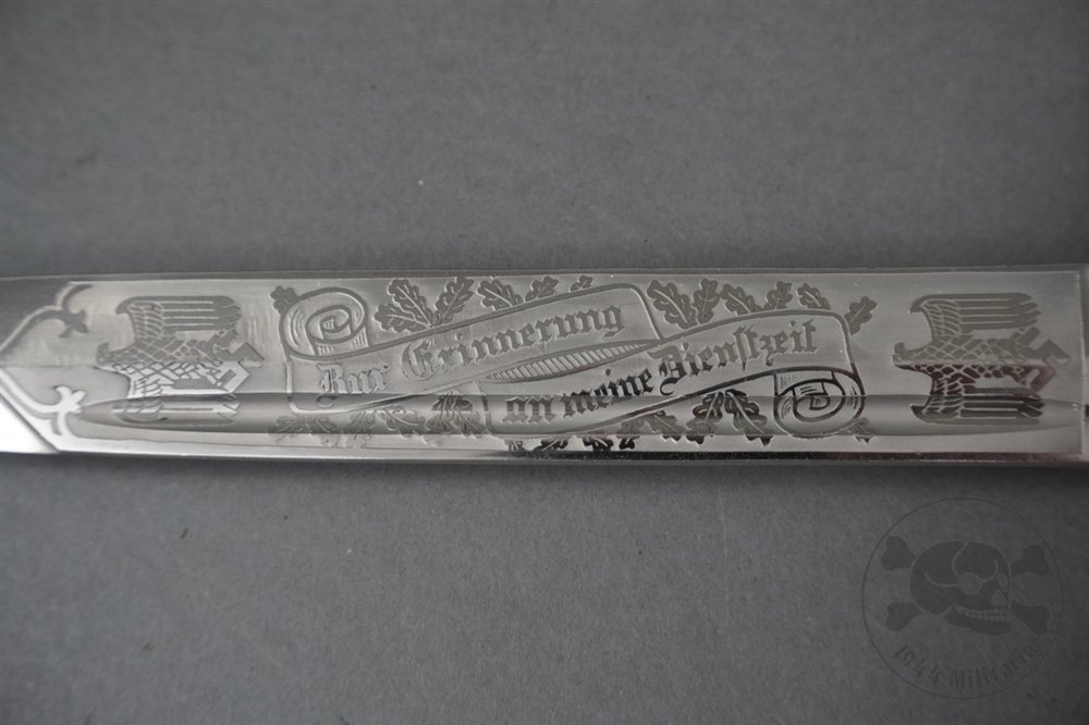 Original Third Reich Etched Blade Dress Bayonet By Carl Eickhorn — image 4