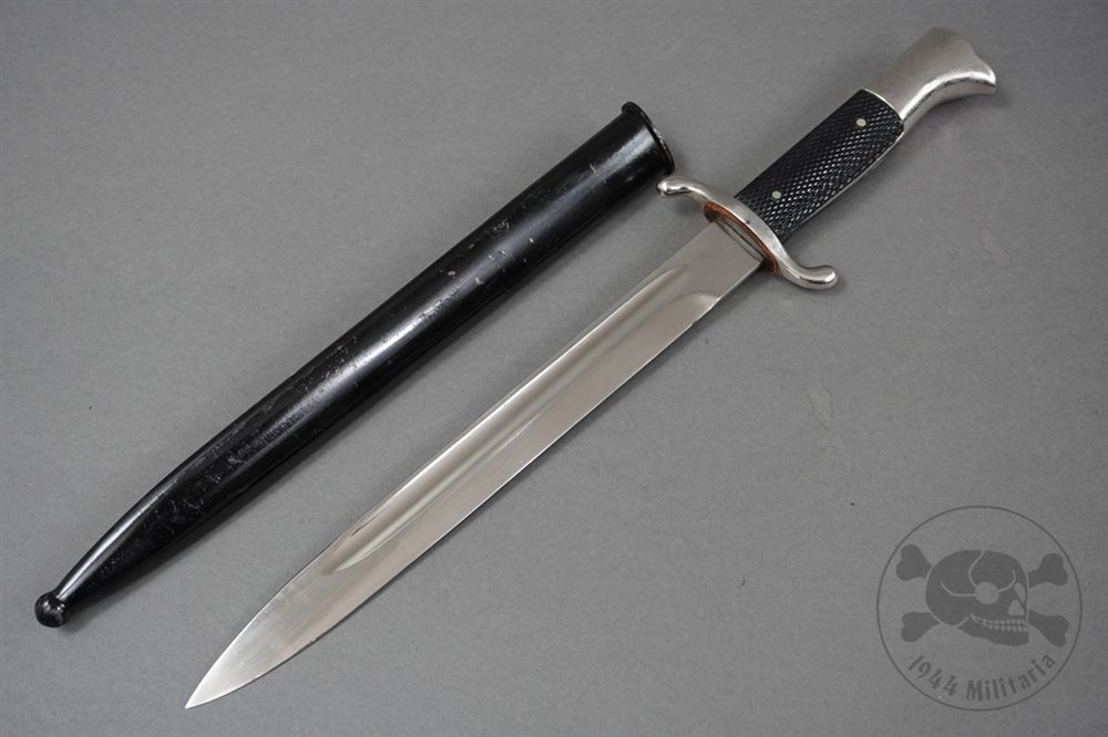 Original German WWII Fireman's (Feuerschutz) Dress Bayonet Long Model (No Maker) — image 6