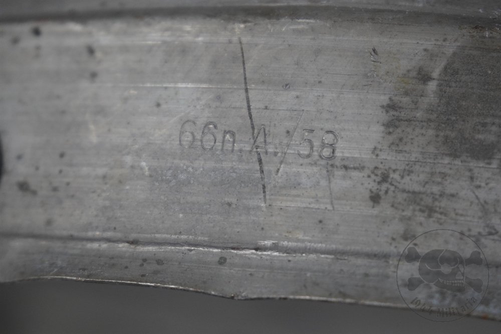 Original German WWII M31 Zinc Outer Helmet Liner Band Size 66/58 & Dated 1943 — image 5