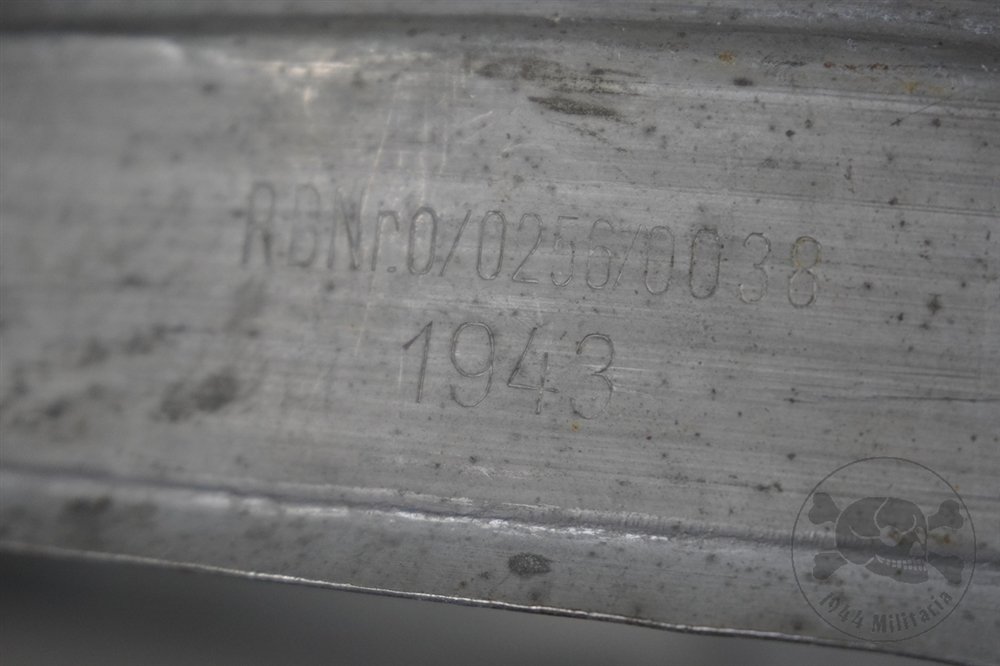 Original German WWII M31 Zinc Outer Helmet Liner Band Size 66/58 & Dated 1943 — image 6