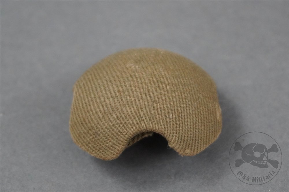 Original German WWII Pith Helmet Green Canvas Vent Cap — image 2