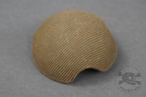 Original German WWII Pith Helmet Green Canvas Vent Cap