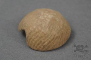 Original German WWII Pith Helmet Tan Canvas Vent Cap
