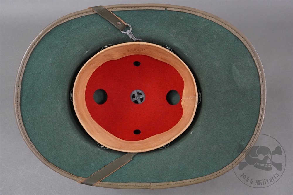 Unissued Original 2nd Pattern Tropical Heer Brown Felt Pith Helmet Size 57 — image 12