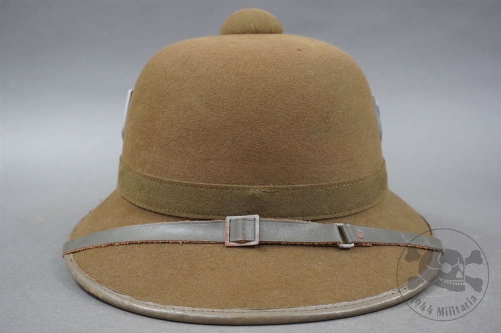 Unissued Original 2nd Pattern Tropical Heer Brown Felt Pith Helmet Size 57 — image 4