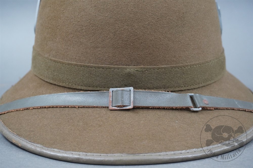 Unissued Original 2nd Pattern Tropical Heer Brown Felt Pith Helmet Size 57 — image 5