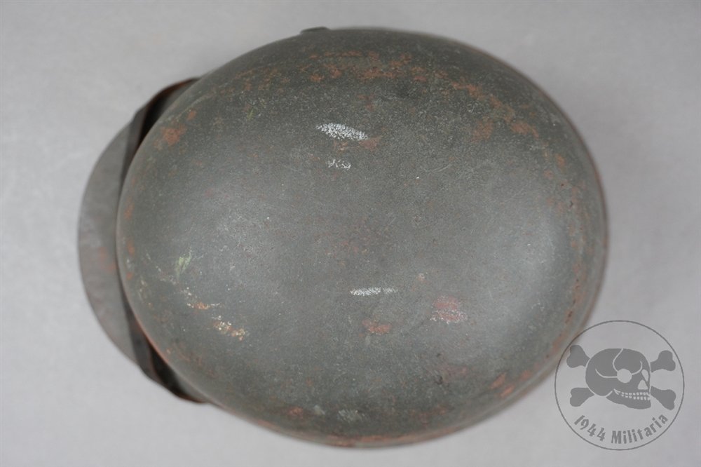 Original German WWII M42 Heer/Waffen SS No Decal Helmet hkp64 — image 11