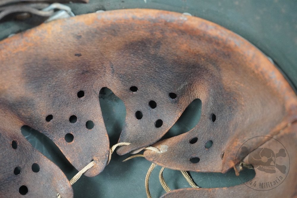 Original German WWII M42 Heer/Waffen SS No Decal Helmet hkp64 — image 14