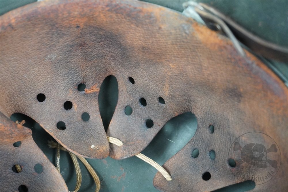 Original German WWII M42 Heer/Waffen SS No Decal Helmet hkp64 — image 15