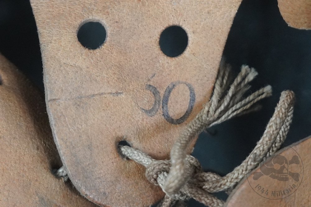 Original German WWII Heer/Waffen SS No Decal M42 Helmet EF68 — image 17