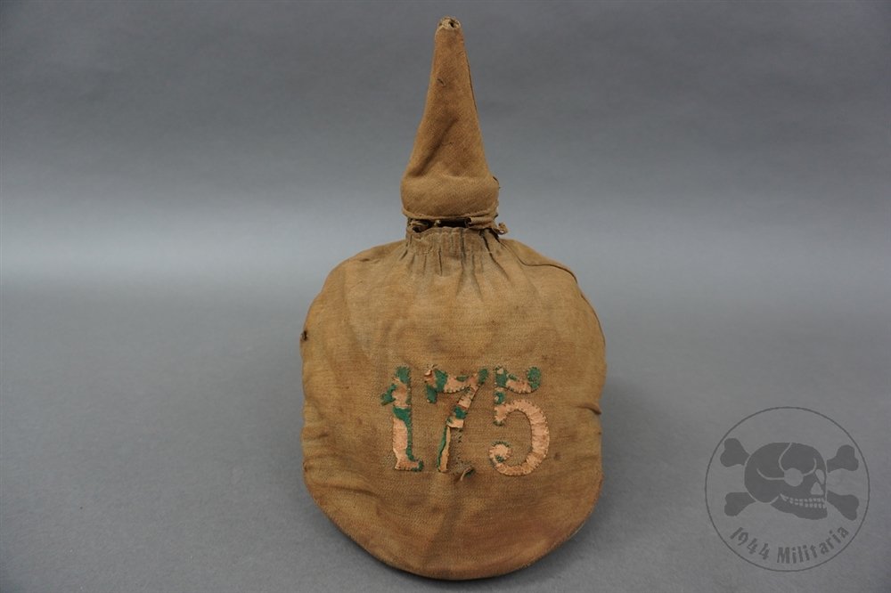 Original Imperial German WWI Officer's Pickelhaube Helmet With175th Infantry Regiment Helmet Cover — image 2