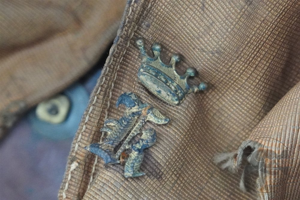 Original Imperial German WWI Officer's Pickelhaube Helmet With175th Infantry Regiment Helmet Cover — image 32