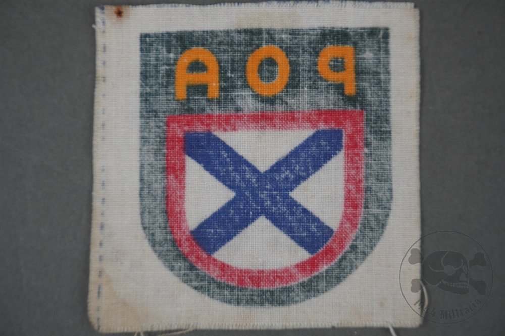 Original German WWII Russian POA Volunteer Sleeve Shield 2nd Pattern — image 2