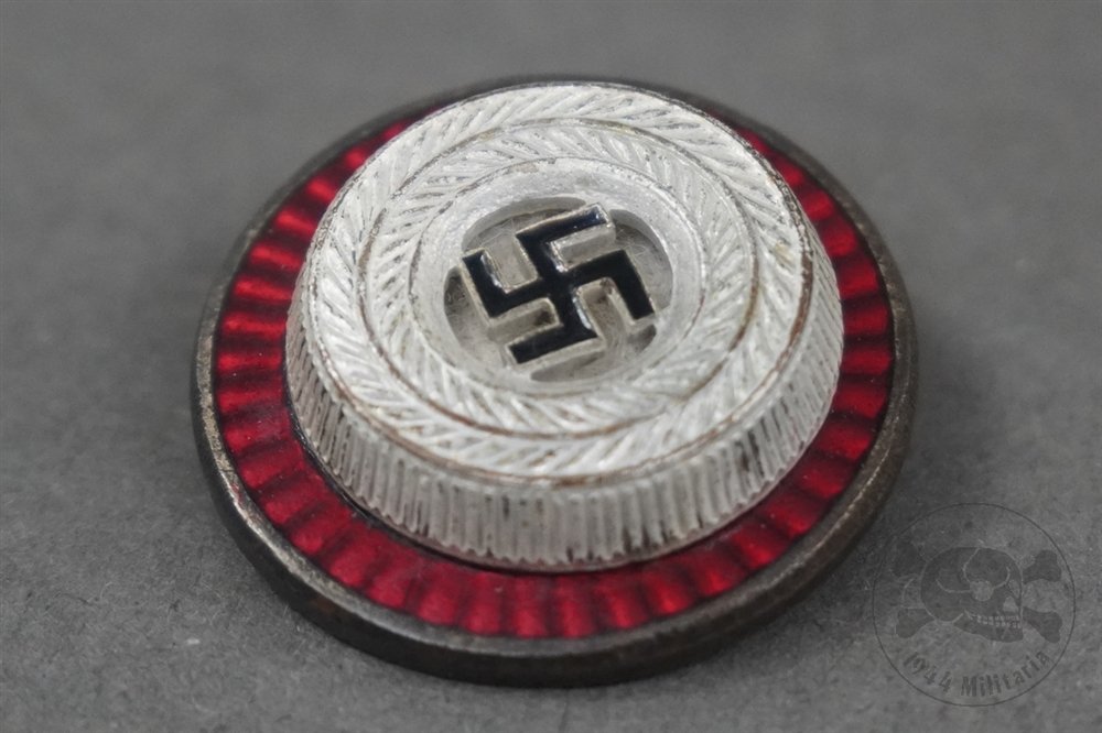 Original German WWII Enameled NSDAP Visor Cap Cockade RZM M1/34 — image 2