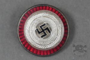 Original German WWII Enameled NSDAP Visor Cap Cockade RZM M1/34