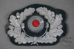 Original German WWII Heer Officer's Bullion Visor Cap Wreath & …
