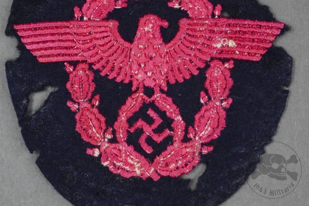 Original German WWII Fire Police (Feuerschutzpolizei) Sleeve Eagle City Of Metz — image 6