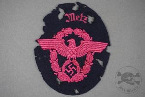 Original German WWII Fire Police (Feuerschutzpolizei) Sleeve Eagle City Of …