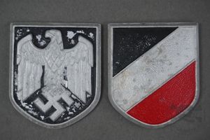 Unissued Original German WWII Heer Tropical Pith Helmet Shield Matching …