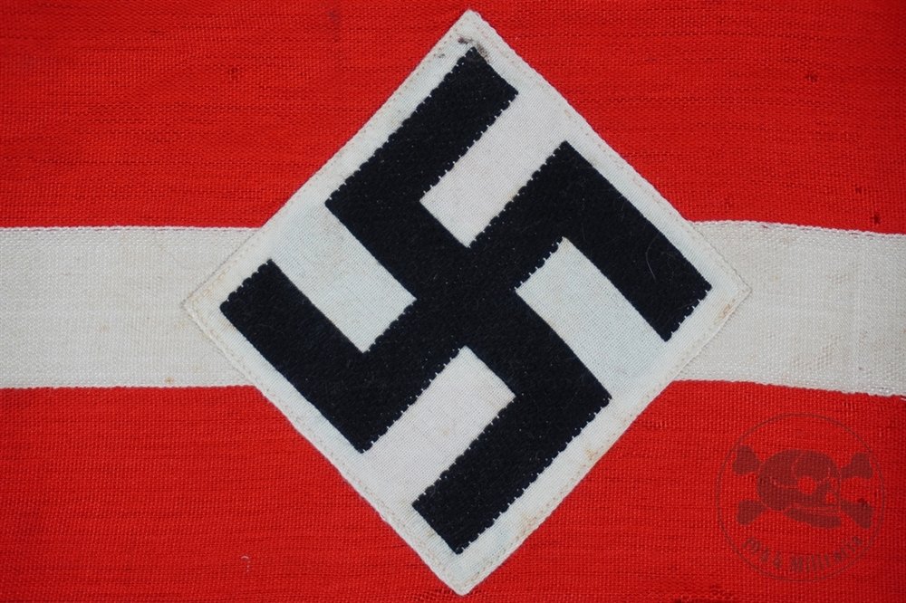Original Third Reich Hitler Jugend (HJ) 2-Piece Armband — image 2
