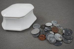 Original Third Reich Era Porcelain Sugar/Trinket Dish With Various Third …