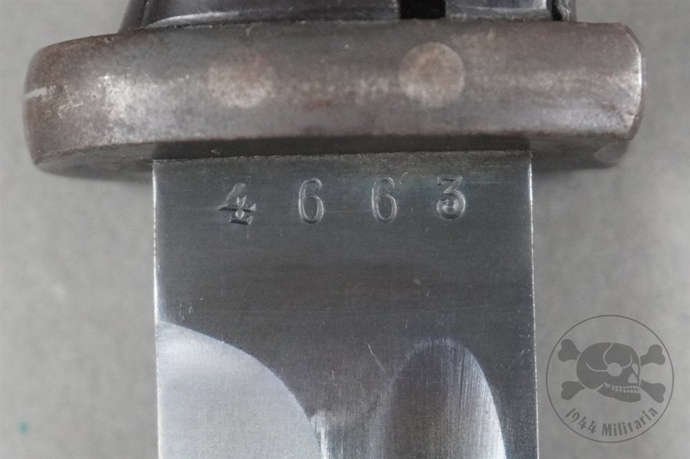 Original German WWII Non-Matching k98 Bayonet By P. Weyersberg With 1939 Frog — image 11