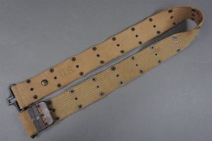 Original US WWII M1936 Web Belt Khaki Unmarked
