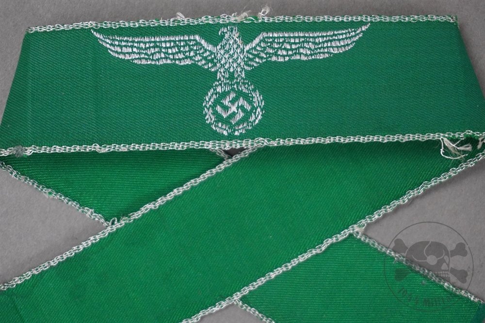 Original Third Reich Customs Border Police 'Zollgrenzschutz' Cuff Title — image 2