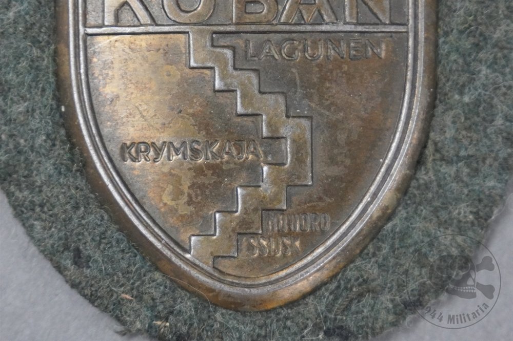Original German WWII Kuban Shield Uniform Removed — image 4
