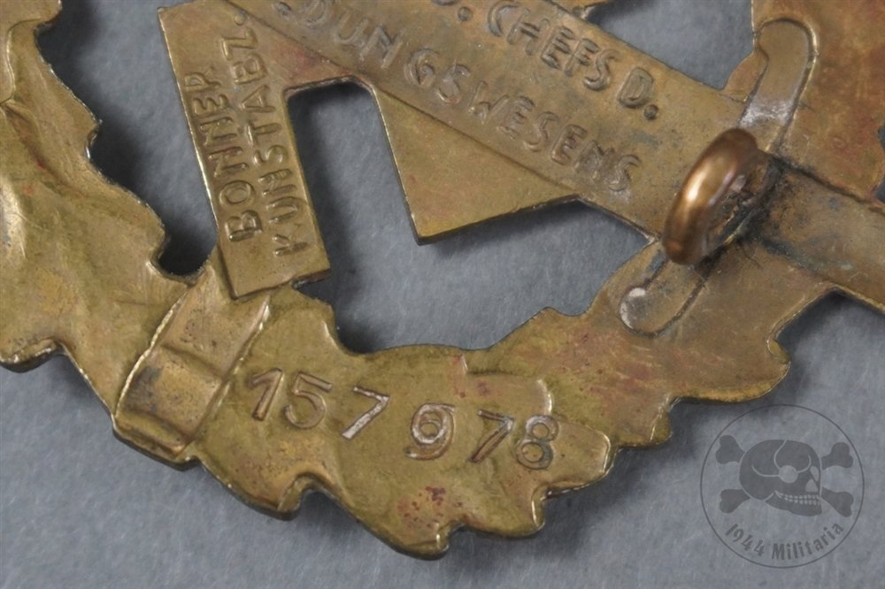 Original Third Reich Gold Grade Sturmabteilung (SA) Sports Badge By Bonner Kunstabzeichen — image 4