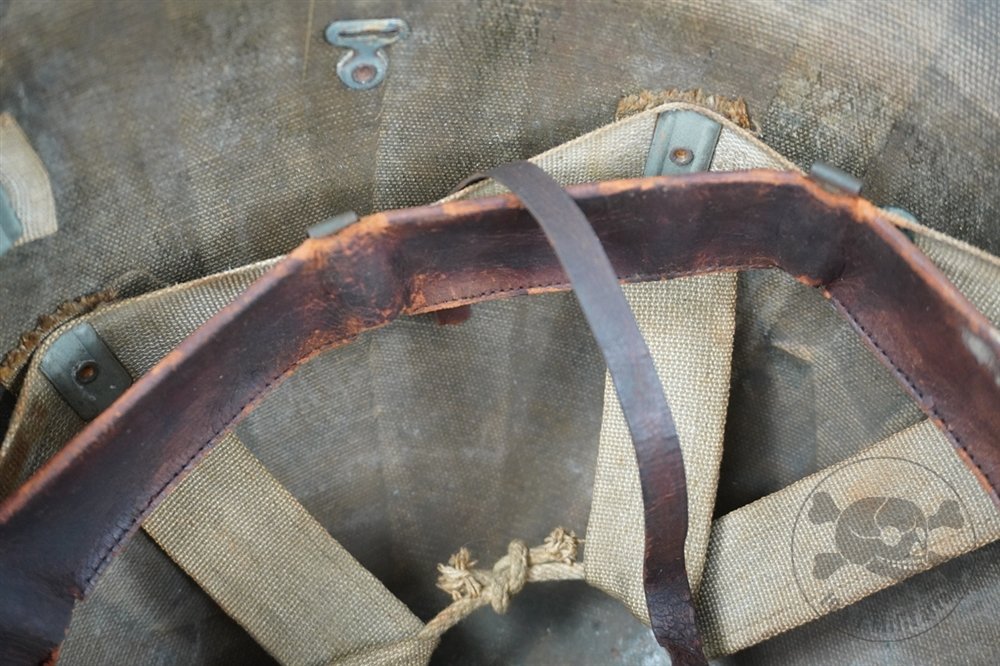 Original US WWII M1 Early St. Clair Low Pressure Helmet Liner With Rayon Suspension — image 10