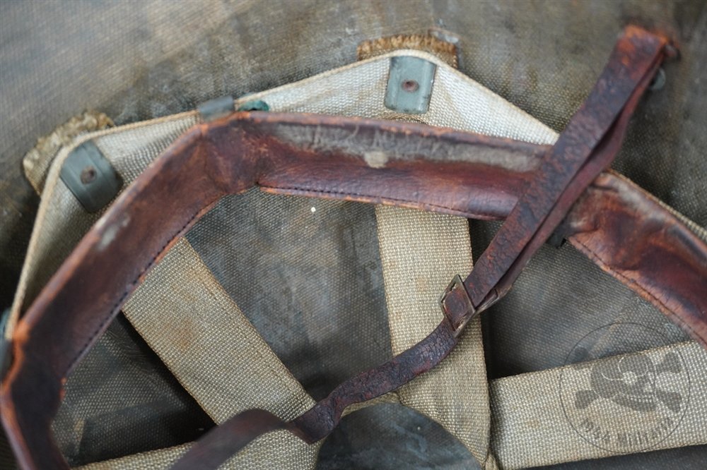 Original US WWII M1 Early St. Clair Low Pressure Helmet Liner With Rayon Suspension — image 11