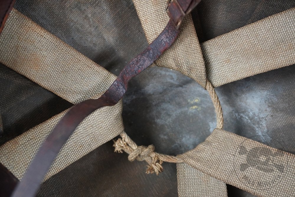 Original US WWII M1 Early St. Clair Low Pressure Helmet Liner With Rayon Suspension — image 12