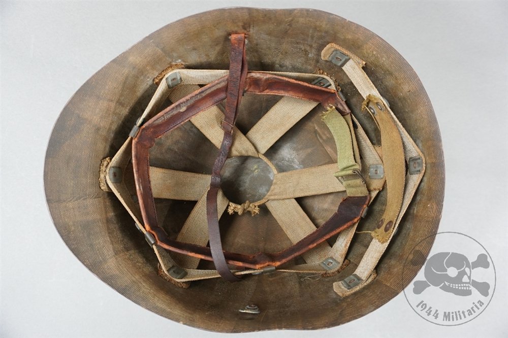 Original US WWII M1 Early St. Clair Low Pressure Helmet Liner With Rayon Suspension — image 8
