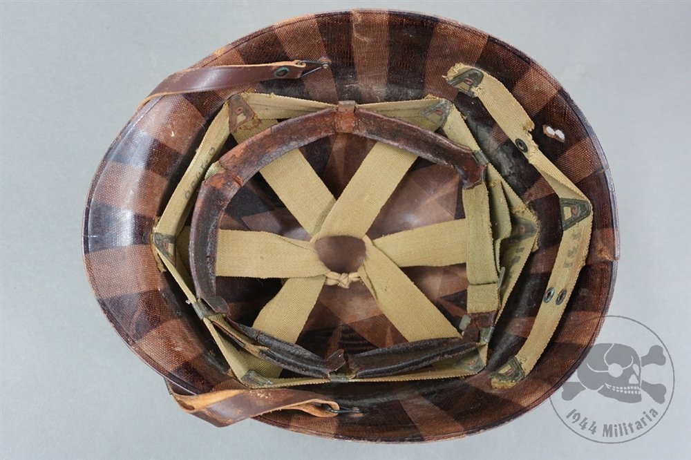 Original US WWII M1 Swivel Bale Helmet With MSA Liner — image 18