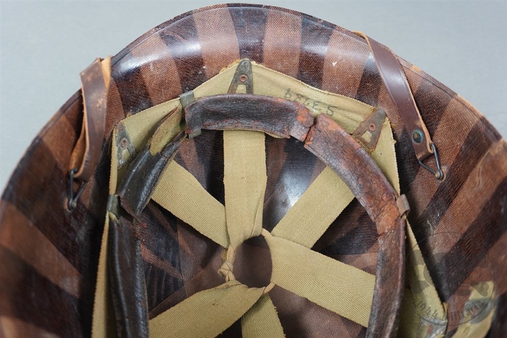 Original US WWII M1 Swivel Bale Helmet With MSA Liner — image 19