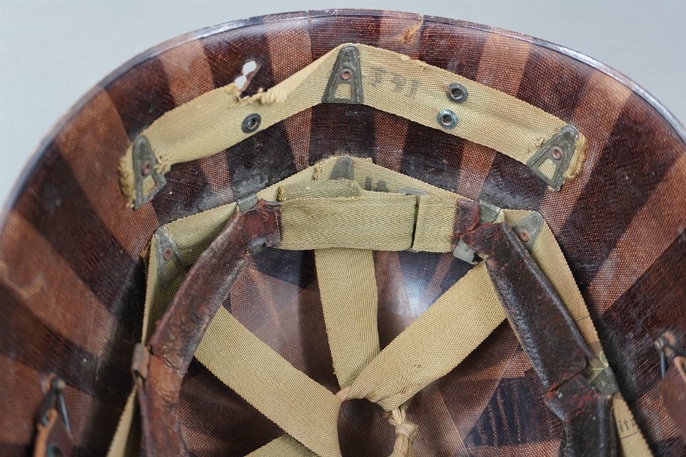 Original US WWII M1 Swivel Bale Helmet With MSA Liner — image 21