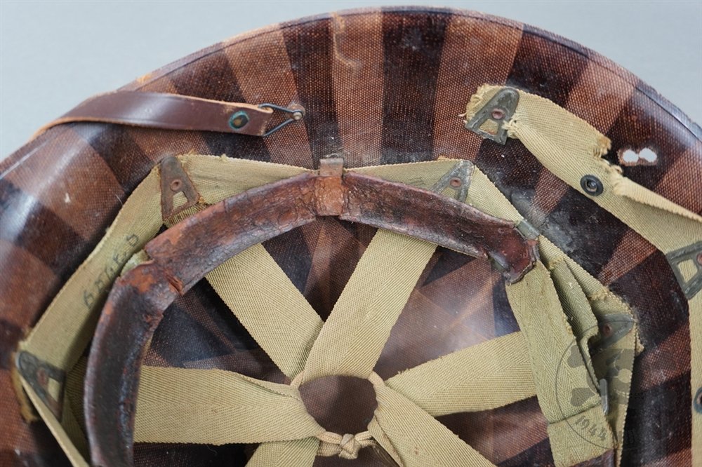 Original US WWII M1 Swivel Bale Helmet With MSA Liner — image 22