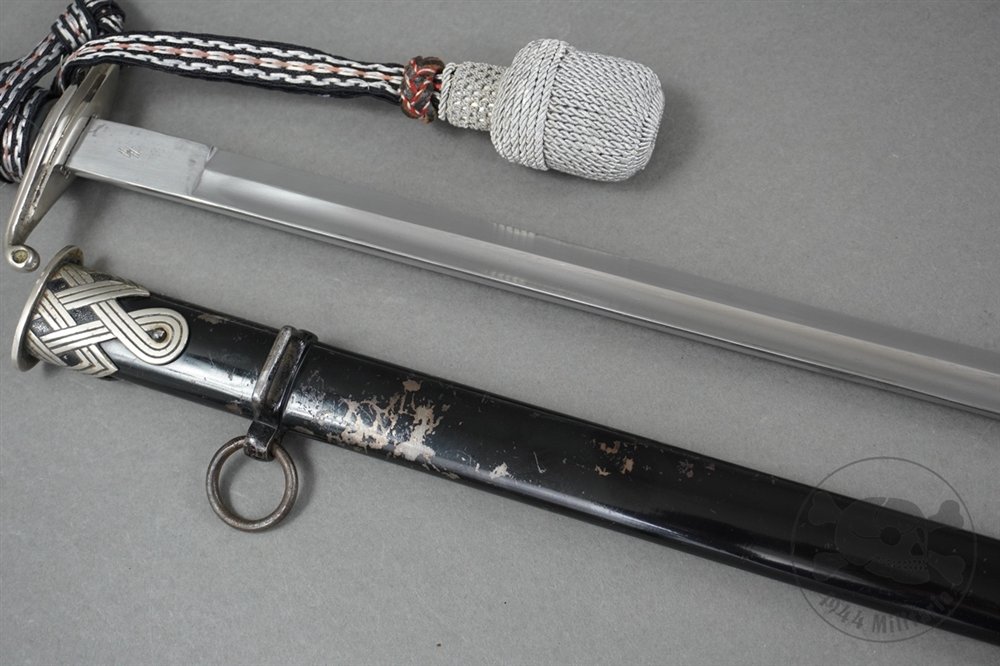 Original German WWII Police Officer's Sword By WKC With SS Marked Blade & Portepee — image 15