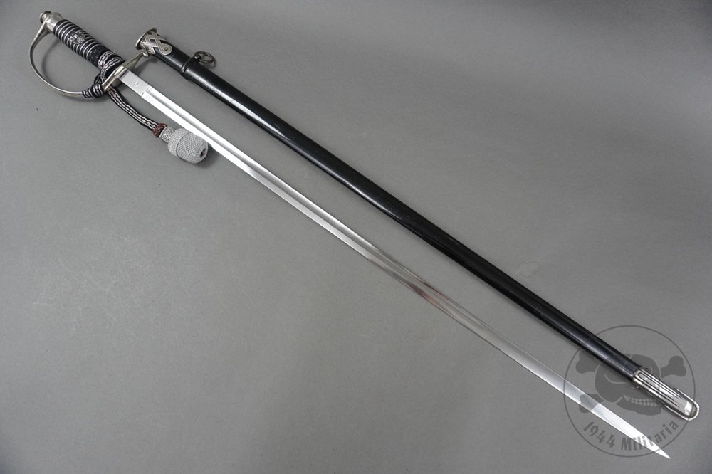 Original German WWII Police Officer's Sword By WKC With SS Marked Blade & Portepee — image 2