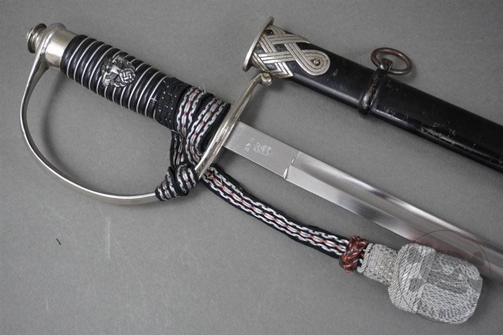Original German WWII Police Officer's Sword By WKC With SS Marked Blade & Portepee — image 3