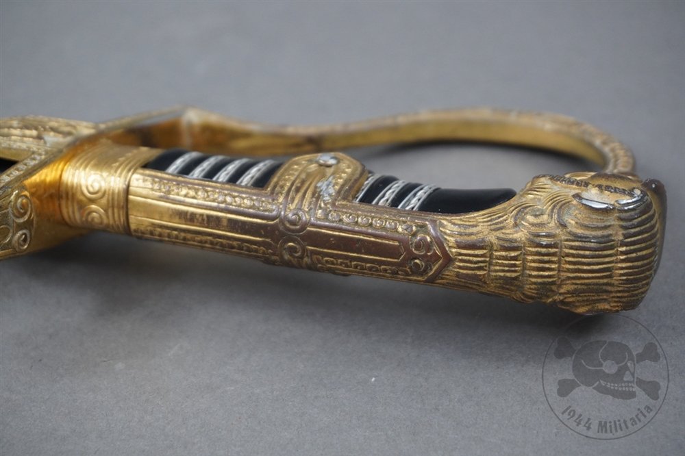 Original German WWII Heer (Army) Officer's Lion Head Sword By Eickhorn — image 14