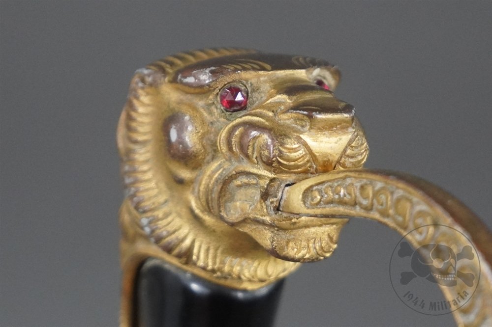 Original German WWII Heer (Army) Officer's Lion Head Sword By Eickhorn — image 16