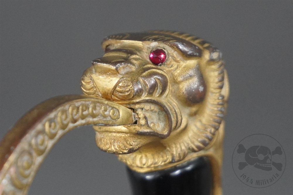 Original German WWII Heer (Army) Officer's Lion Head Sword By Eickhorn — image 17