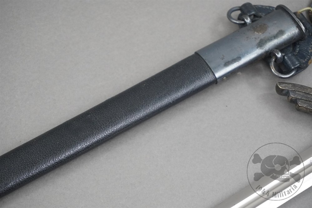 Original German WWII Luftwaffe (Air Force) Officer's Sword By Weyersberg Co. With Hanger — image 10